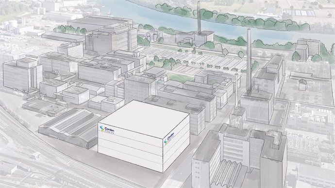 [Photo By Cordenpharma] An Aerial Sketch Of Cordenpharma’S Future Peptide Manufacturing Facility Located At Getec Park In Muttenz, Switzerland. (Prnewsfoto/Cordenpharma)