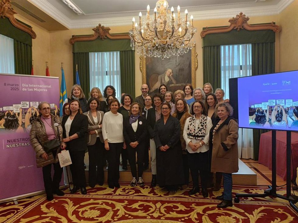 Presentación de los actos organizados con motivo del 8M, Día Internacional de la Mujer, en Gijón.