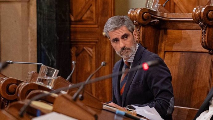 Archivo - El president de Vox a l'Ajuntament de Barcelona, Gonzalo de Oro