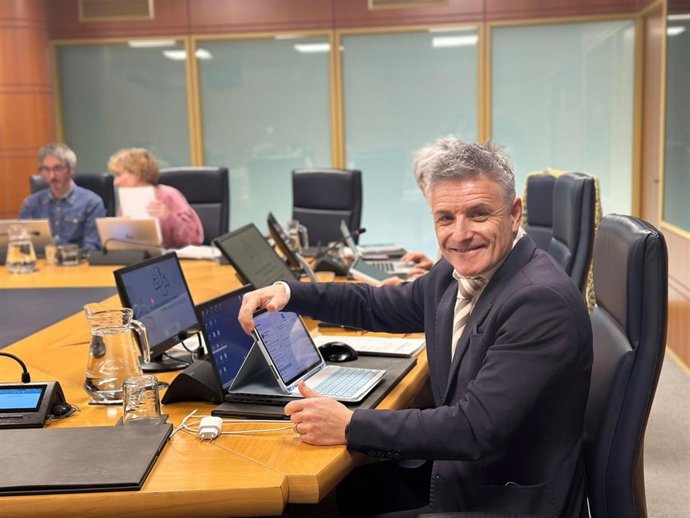 Gorka Iturriaga, en su comparecencia de este miércoles en el Parlamento