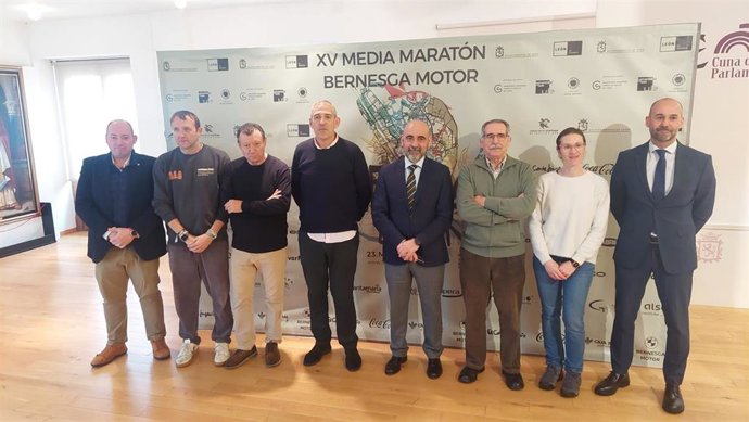 Presentación de la media maratón de León este miércoles.