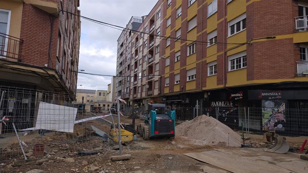 Lugar en el que ha tenido lugar el escape de gas este miércoles en Ponferrada (León).