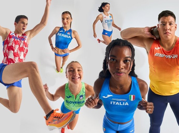 Joma debuta en Apeldoorn como patrocinador del Europeo en Pista Cubierta.