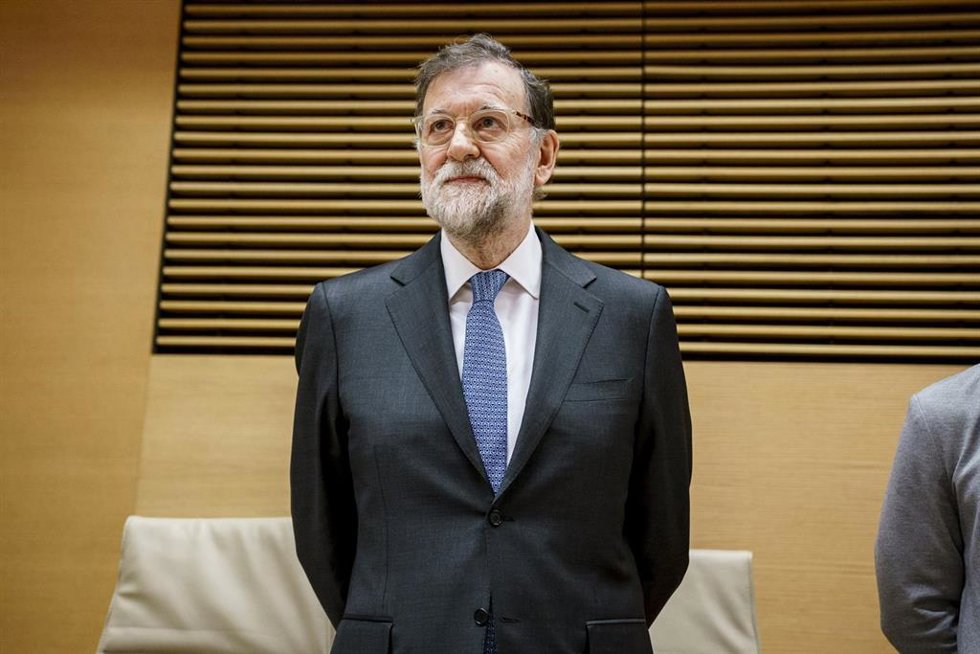 El expresidente del Gobierno Mariano Rajoy, en la comisión de Investigación sobre la denominada "Operación Cataluña" .