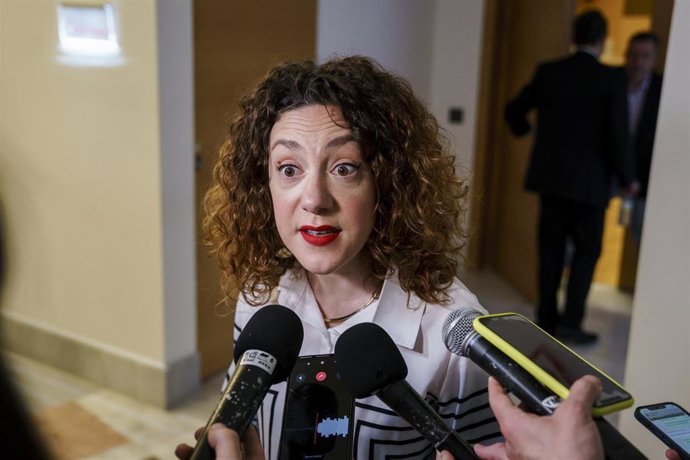 La portavoz adjunta de Sumar, Aina Vidal, en el Congreso de los Diputados, a 5 de marzo de 2025, en Madrid (España).