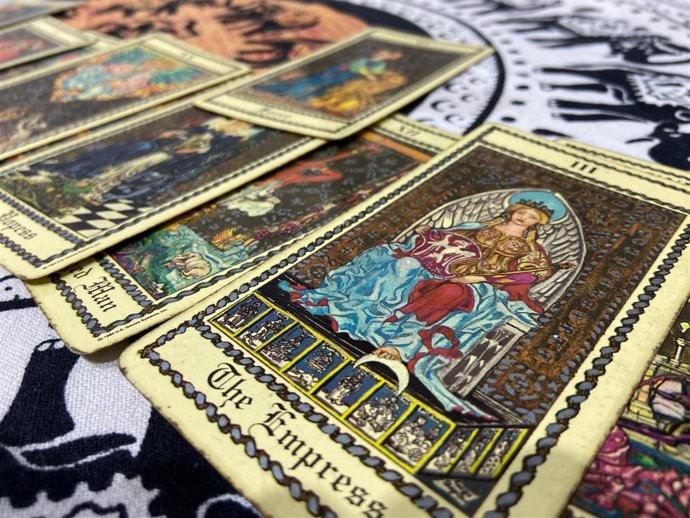 Detalle de uno de los expositores de la Feria Esotérica de Madrid