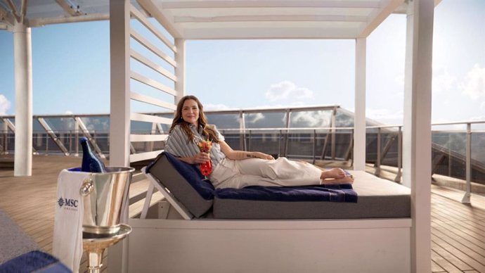 MSC nombra a la actriz Drew Barrymore madrina de su nuevo barco MSC World América