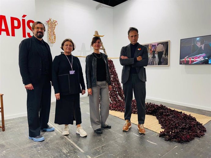 La artista mallorquina Mònica Fuster, en ARCO.