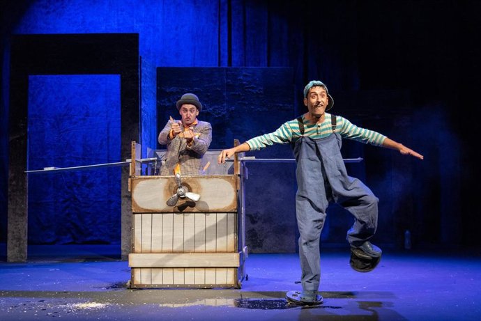 Puesta en escena de 'Entrecajas'.