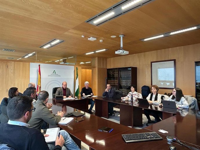 El delegado territorial de Sostenibilidad y Medio Ambiente de la Junta de Andalucía en la provincia de Cádiz, Óscar Curtido, ha presidido la comisión anual de la Fundación Migres y de promotores eólicos