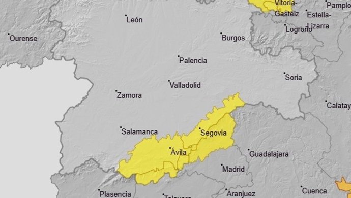 Avisos para este jueves en Castilla y León