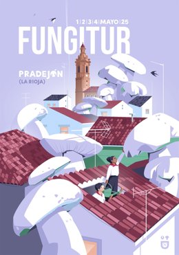 Pradejón presenta el cartel oficial de 'Fungitur 2025', obra del ilustrador Javier Navarrete