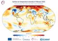 La capa de hielo global bate mínimos en el tercer febrero más cálido