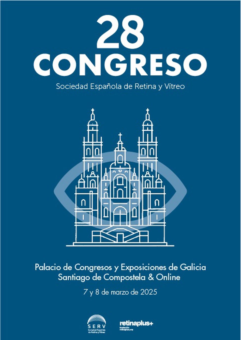 La Sociedad Española de Retina y Vítreo celebra su 28 Congreso en Santiago de Compostela, los días 7 y 8 marzo de 2025.
