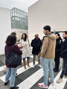 La secretaria general de la FSM, Amanda Fernández, en Santa Margalida.