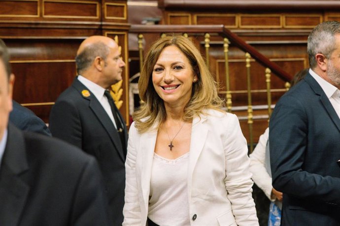 Archivo - La Diputada de Vox en el Congreso por Sevilla, Reyes Romero.