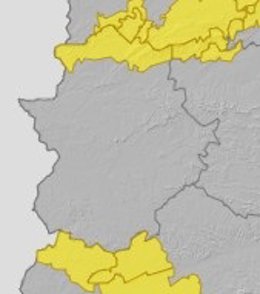 Aviso amarillo por lluvias para 7 de marzo