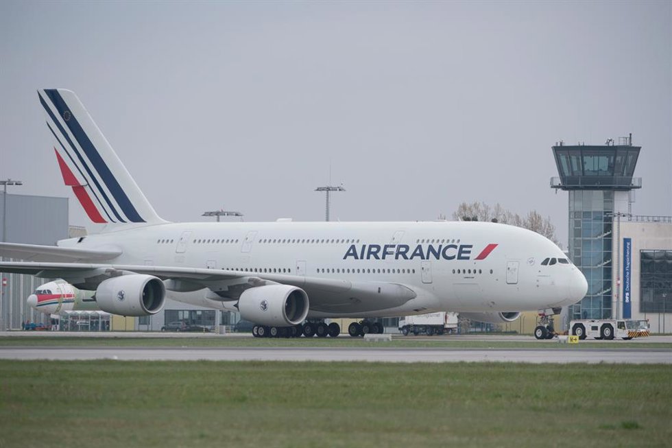 Archivo - Avión de Air France. 