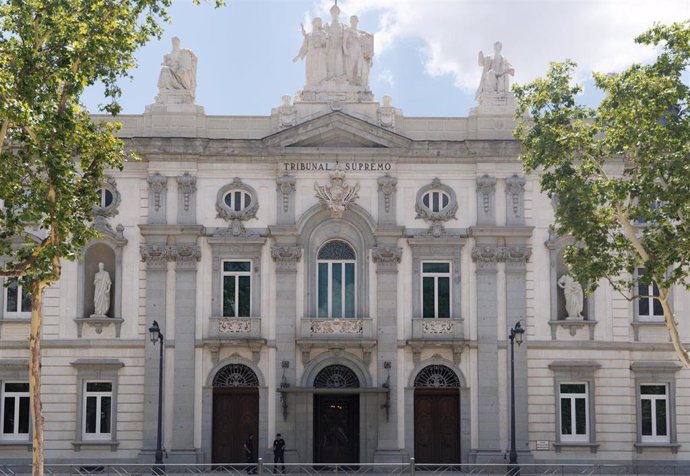 Archivo - Fachada del Tribunal Supremo, a 7 de julio de 2023, en Madrid (España)