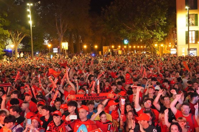 Archivo - Imagen de archivo de un partido del Mallorca en Palma