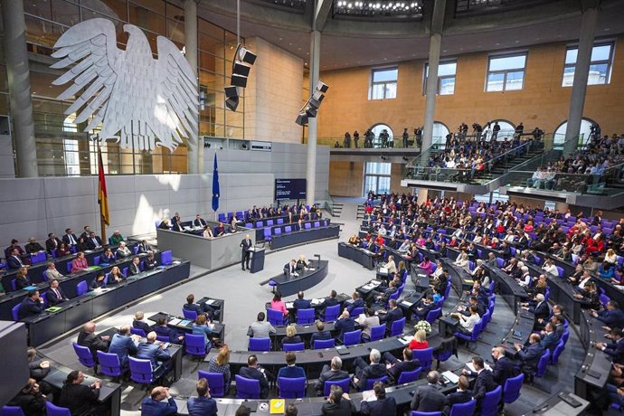 El canciller de Alemania, Olaf Scholz, comparece en el Bundestag, la Cámara Baja del Parlamento