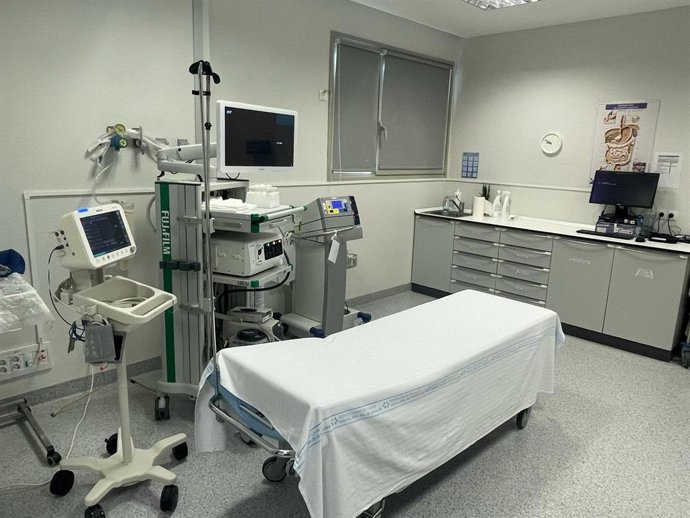 Sala de endoscopias del Hospital Nuestra Señora de Guadalupe (La Gomera)