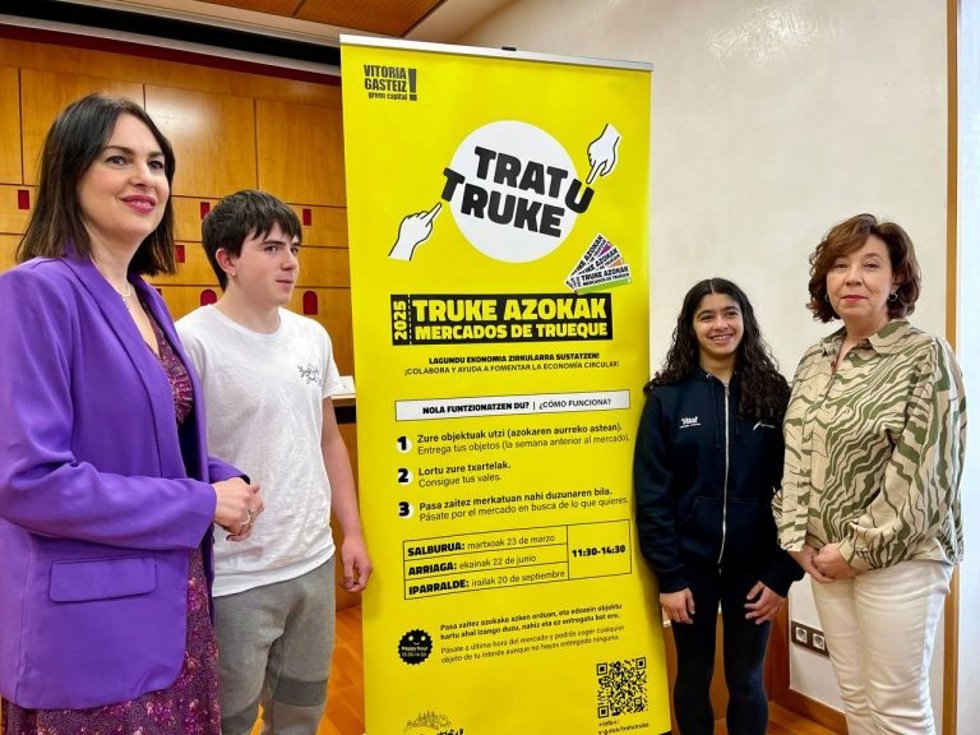 Presentación de los mercados de trueque en Vitoria-Gasteiz
