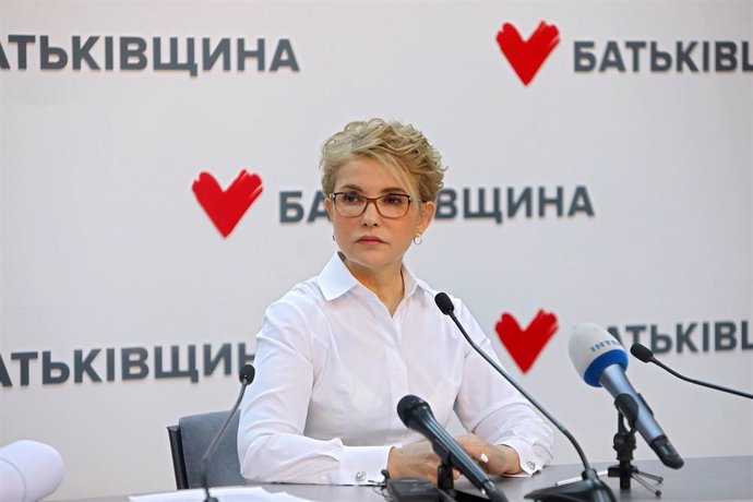 Archivo - Yulia Timoshenko, exprimera ministra de Ucrania y líder del partido opositor Patria.