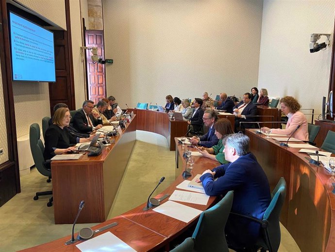 Momento de la presentación del informe.