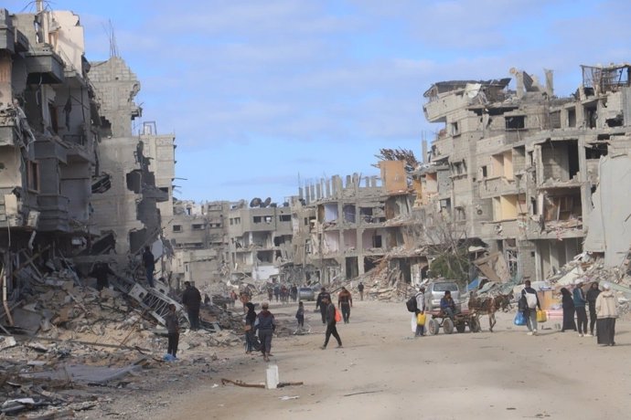 Archivo - Imagen de archivo de la ciudad de Rafá, en el sur de Gaza. 
