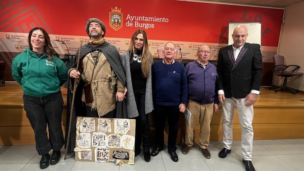 Presentación del homenaje al fundador de la ciudad de Burgos.