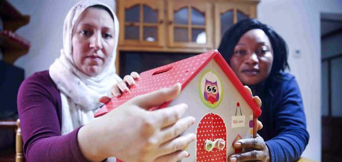 Mujeres acompañadas por Cáritas.