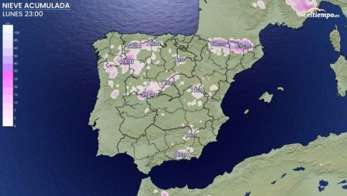Predicción de los próximos días facilitada por Eltiempo.Es