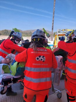 Servicios del 061 en la asistencia de una emergencia en la provincia de Cádiz