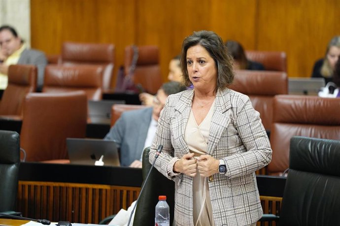La consejera de Sostenibilidad y Medio Ambiente, Catalina García, en el Pleno del Parlamento a fecha de 06 de marzo de 2025.