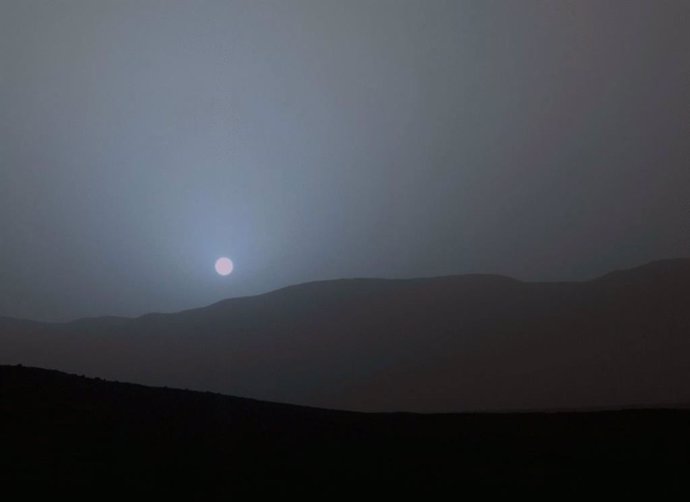 Pôr do sol em Marte