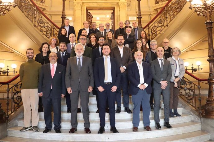 Reunión en el Ayuntamiento de San Sebastián.