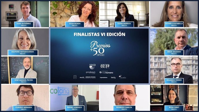 El jurado de los Premios +50 Emprende  ha seleccionado los doce proyectos finalistas de su sexta edición