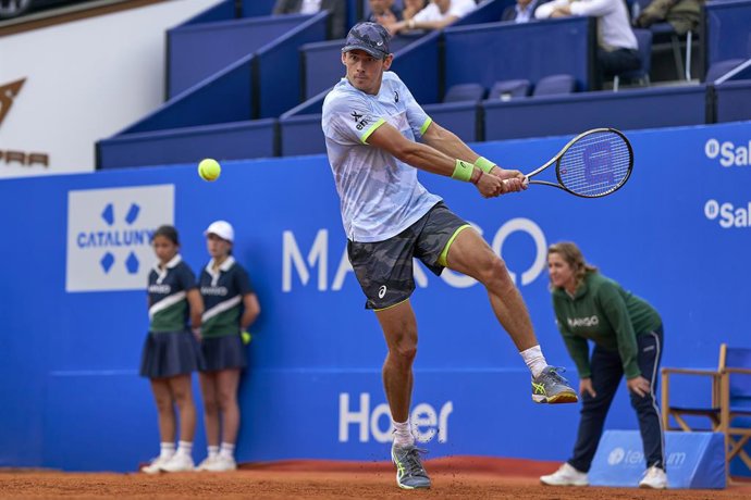 Archivo - El tenista australiano Alex de Miñaur en el Barcelona Open Banc Sabadell 2024