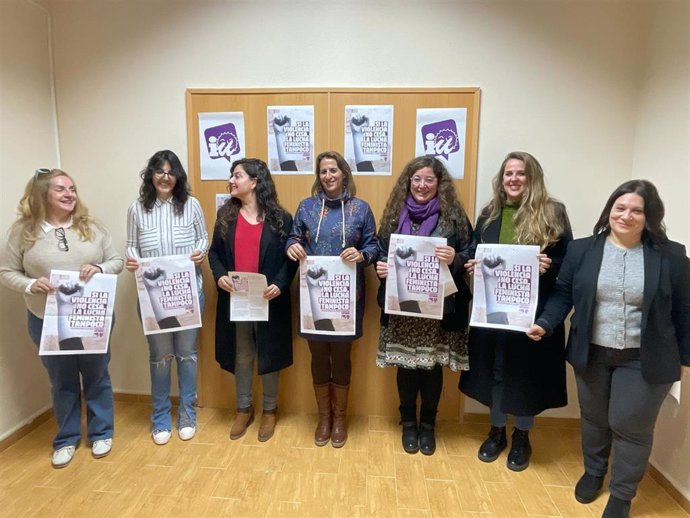 Integrantes de la Red Feminista de IU Cádiz.