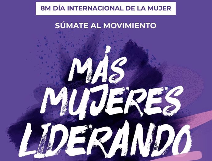 Cartel de la campaña 'Más Mujeres liderando' de Cruz Roja.