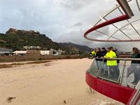 El 1-1-2 recoge más de 60 llamadas por crecidas de ramblas y obstáculos en carreteras y caminos de Lorca