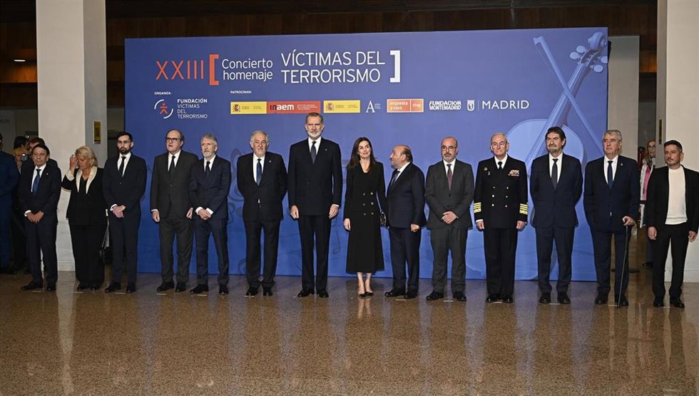 Los Reyes, Don Felipe y Doña Letizia, presiden el XXIII Concierto In Memoriam Víctimas del Terrorismo que se celebra en el Auditorio Nacional de Música, a 6 de marzo de 2025, en Madrid (España)    Francisco Guerra / Europa Press 06/3/2025