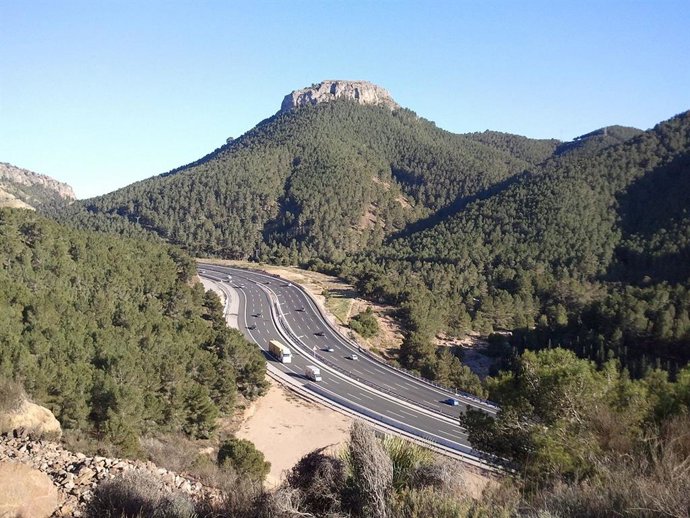 Puerto de la Cadena, en la autovía A-30