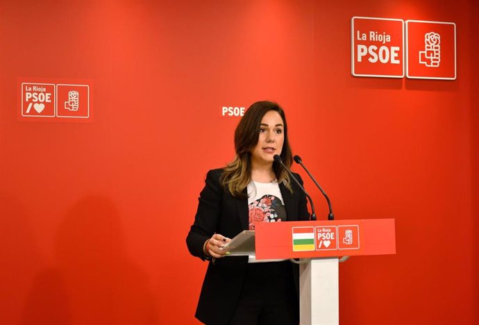 La secretaria de Igualdad del PSOE de La Rioja, Naiara Hernáez