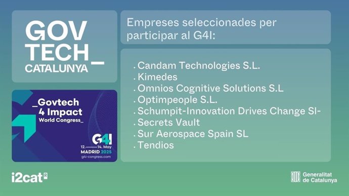Imagen promocional de la presencia catalana en GovTech4Impact.