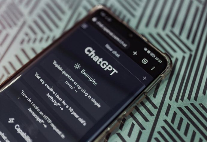 Interface ChatGPT em um terminal móvel