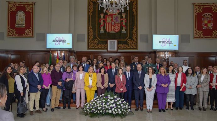 El Delegado Del Gobierno De España En Andalucía, Pedro Fernández, Durante El Acto De Lectura En Jaén Del Manifiesto Institucional, Aprobado En El Consejo De Ministros Del Pasado Martes, Con Motivo Del 8M, Día Internacional De La Mujer.