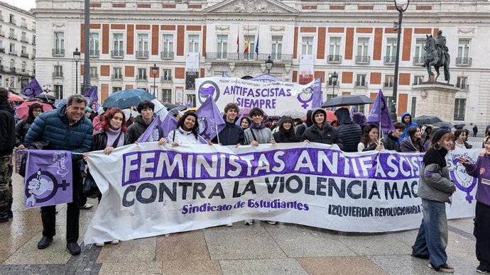 Manifestación estudiantes por el 8M en Madrid