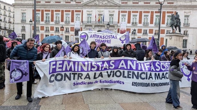 Manifestación estudiantes por el 8M en Madrid